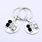 Couples Pet Name Keyring Lovers Keychain Gift