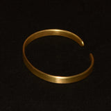 Frosted Smooth Brass Bracelet Engraving Cuff Bangle