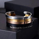 Personalized Stainless Steel Bracelet Punk Retro Couple Gift