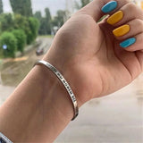 Personalized Stainless Steel Bracelet Punk Retro Couple Gift