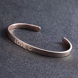 Personalized Stainless Steel Bracelet Punk Retro Couple Gift