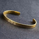 Personalized Stainless Steel Bracelet Punk Retro Couple Gift
