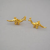 Cute Dog Golden Pig Zodiac Earrings