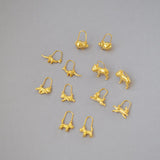 Cute Dog Golden Pig Zodiac Earrings