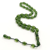 Green Resin Muslim Prayer Beads 33 Beads Bracelet