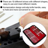 10Pcs/Box Wax Carving Pen Anti-Slip Handle Engraving for Jewelry Making