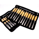 12PCS Manual Wood Carving Chisel Tool Set Jewelry Woodworking Carving Chisel