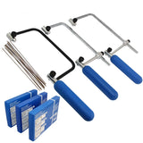 Adjustable Saw Bow with 12 Saw Blade Jewelry Saw Frame