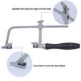Adjustable Saw Bow with 144 Saw Blade Jewelry Making Tool