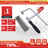 Adjustable Saw Bow with 144 Saw Blade Jewelry Making Tool