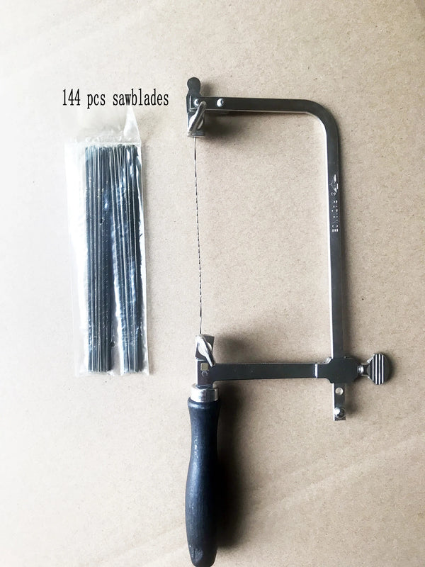 Adjustable Saw Bow with 144 Saw Blade DIY Jewelry Tool