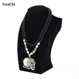 Velvet Series Jewelry Organizer Wooden Stand