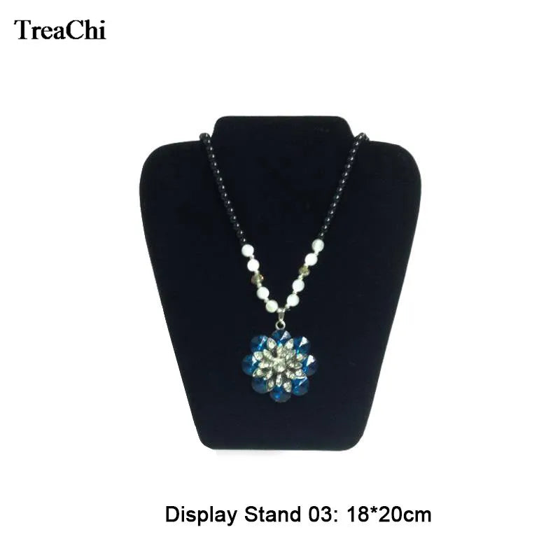 Velvet Series Jewelry Organizer Wooden Stand