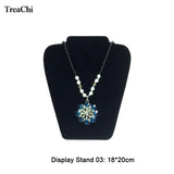 Velvet Series Jewelry Organizer Wooden Stand