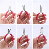 Stainless Steel DIY Jewelry Pliers Set with Round Snout & Chain Pliers