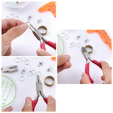Stainless Steel DIY Jewelry Pliers Set with Round Snout & Chain Pliers