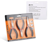 Stainless Steel DIY Jewelry Pliers Set with Round Snout & Chain Pliers