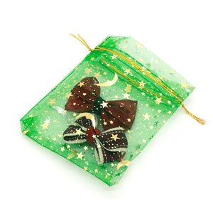 100pcs 11?16cm Multi-color Organza Bags Storage Pouches Star Moon Packaging Bag