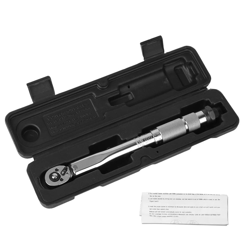 Adjustable Torque Wrench 1/4'' Drive 5-25N.m Hand Tool