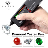 Diamond Tester 2 Indicator Test Pen Moissanite Gems Holder Selector