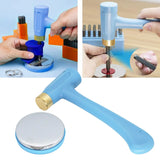 Metal Stamping Hammer & Steel Bank Block Leather Tool