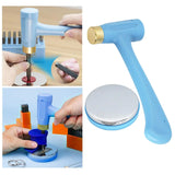 Metal Stamping Hammer & Steel Bank Block Leather Tool