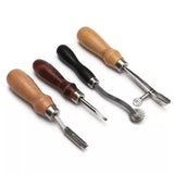 Leather Craft Tools Kit DIY Hand Sewing Punch Carving Work Set