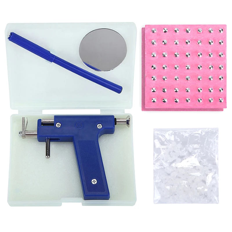 Piercing Gun Kit Ear Stud Earring Set Safe Sterile