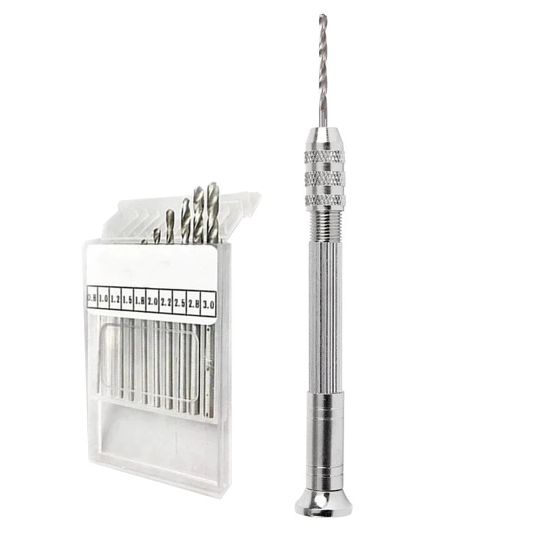 Professional Pin Vise Hand Drill Bits Manual Craft Drill Sharp Mini Twist Drill