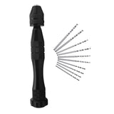 Precision Pin Vise Hand Drill Bits Set, Mini Twist Drill Bits (0.8-3.0mm)