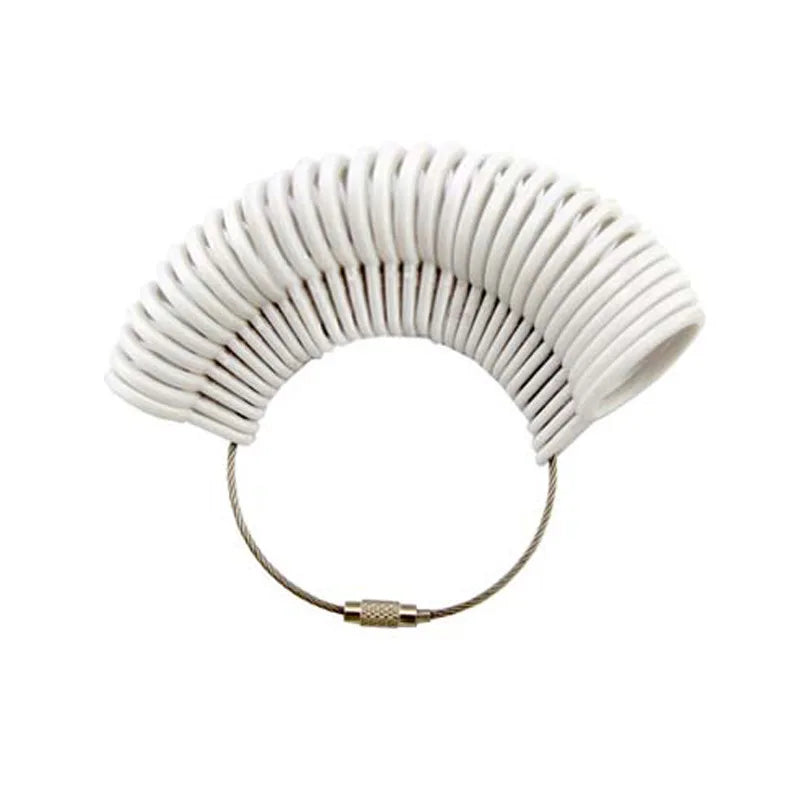 Plastic Measuring Gauge Ring Sizer Jewelry Tool Set