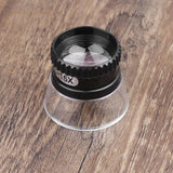 Professional 15X Monocular Magnifying Glass for Jewelry Map Reading Loupe Lens