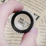 Professional 15X Monocular Magnifying Glass for Jewelry Map Reading Loupe Lens