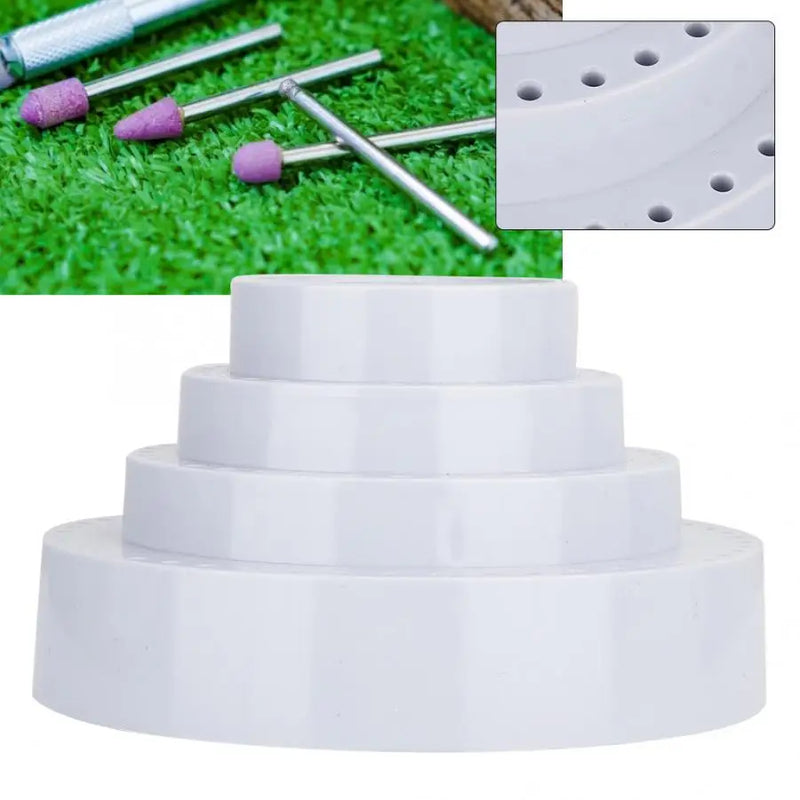 Round Shape Drill Bit Storage Case Organizer