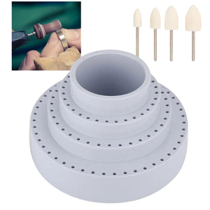 Rotating Round Drill Bit Storage Case Organizer