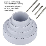 Rotating Round Drill Bit Storage Case Organizer