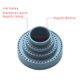 Round Shape Drill Bit Storage Case 3 Layers 116 Holes