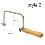 Professional Saw Bow Wooden Handle with Jewelry Saw Frame