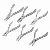 Stainless Steel Needle Nose Pliers Jewelry DIY Glasses Repair Nylon Pliers