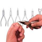 Stainless Steel Needle Nose Pliers Jewelry Making DIY Glasses Repair Tools