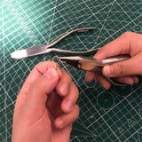 Stainless Steel Needle Nose Pliers Jewelry Making DIY Glasses Repair Tools