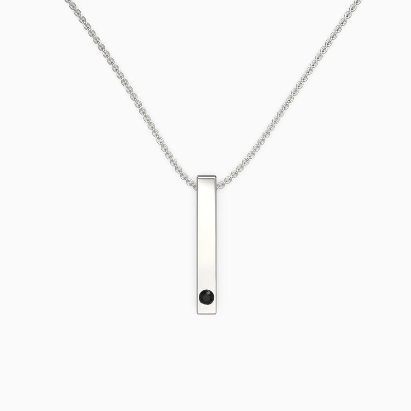 Projection Bar Necklace Personality Photo Pendant