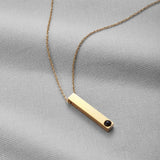 Projection Bar Necklace Personality Photo Pendant