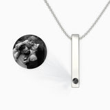 Projection Bar Necklace Personality Photo Pendant