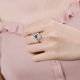 Love Heart Rings for Women Arrow Cubic Zirconia Open Ring Female Jewelry