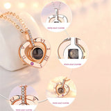 100 Languages I Love You Pendant Necklace for Girlfriend Wife