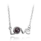 Projection Necklace 100 Languages I Love You Pendant Jewelry For Lover