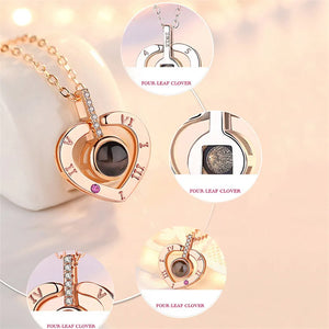 Projection Necklace 100 Languages I Love You Pendant Jewelry For Lover