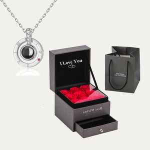 100 Language I Love You Roses Necklace
