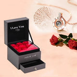 100 Language I Love You Roses Necklace